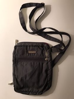Baggallini - Women’s Small Crossbody Bag Dark Grey (9in by 7in)