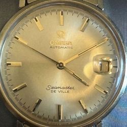Vintage Men Watch Omega Seamaster De Ville Automatic 14k Gold Filled Large 34mm