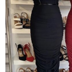 Black Mid length Dress