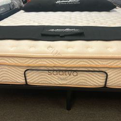 King Mattress “Saatva Classic luxury Firm” W/ Adjustable Platform Base 