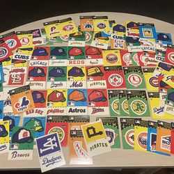 Baseball Card Team Stickers 