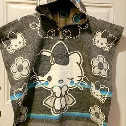 Hello Kitty Alpaca Wool Poncho Unisex - Child Size