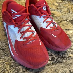 Nike Free 4 K Size Men 9.5. US. Good Condition. Red With White Accent Freak 