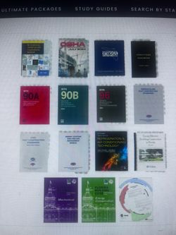 Florida Contractor, Air, A and Air B Books highlighted in Tad