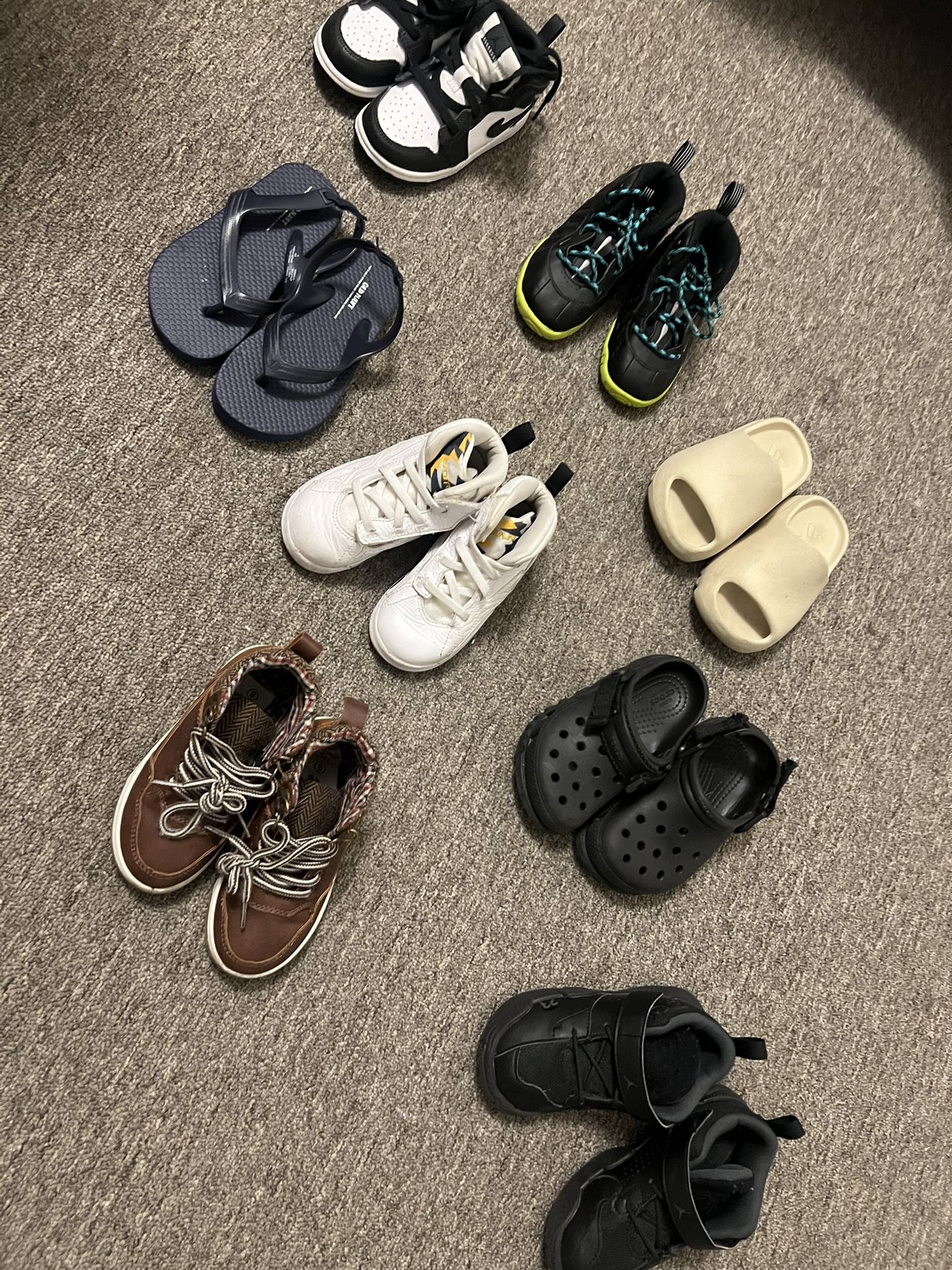 Shoes, Sneakers, Jordan Air Max And Sandals Yeezy Slides.