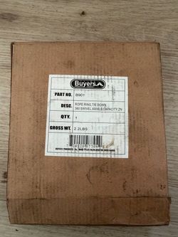 Buyers B(contact info removed) lb 360° Swivel Zinc Plated Rope Ring Tie Down Anchor New