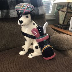 17” Ceramic dog statue