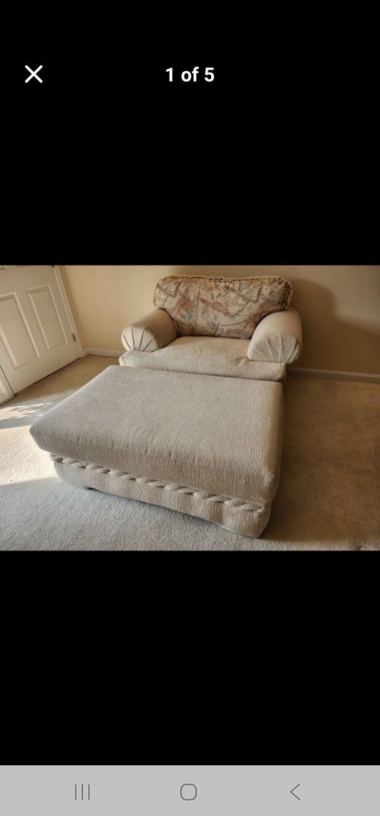 CHAIR & OTTOMAN