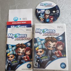MySims Agents (Nintendo Wii, 2009) CIB Complete video game