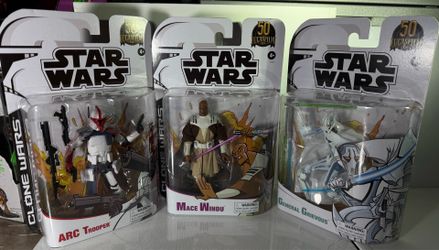 Mace Windu, General Grievous, Clone Arc Trooper bundle