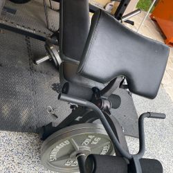 Bench , Bar, And Weights