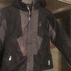 Champion S(6/7) Black Jacket. Water/wind Resistant.