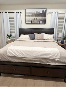 King size bed frame