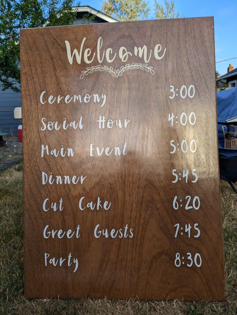Wood Sign Board
