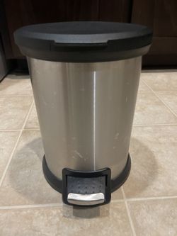 New Step-on Stainless Steel Trash Can