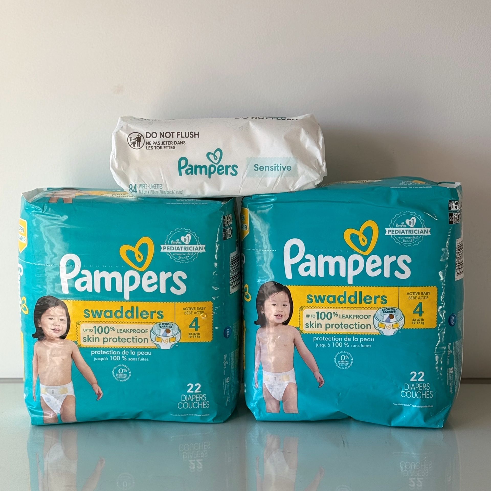 Brand New Pampers Diapers & Wipes For $15