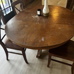 Crate And Barrel Wood Table