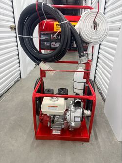 Wild fire water pump cart