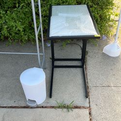 Glass End Table 