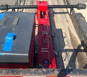 Red Wheel Alignment Machine