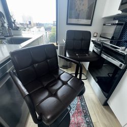 Leather Barstools 