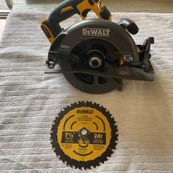 Dewalt 60 V brushless 7 1/4 inch circular saw tool only