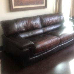 Leather Sofa And Loveseat Bassett 