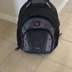 Backpack -Wenger Synergy Laptop Backpack, Black/Gray