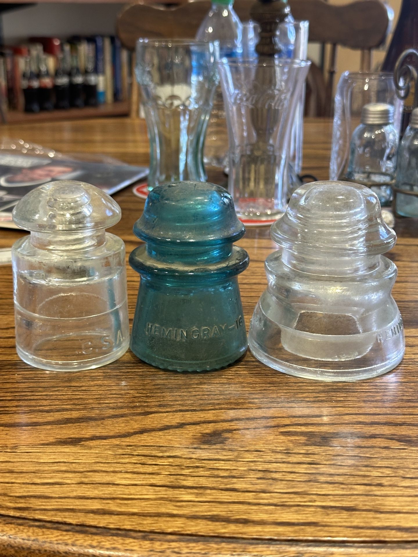 Antique Glass Insulators (3)