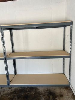 Garage Shelving 72 in W x 24 in D Boltless Supply Office 3 Tier Storage Racks Delivery Available