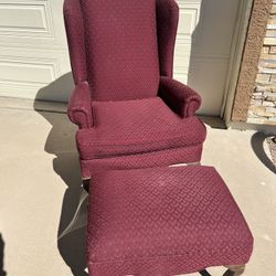Wing Chair & Ottoman 