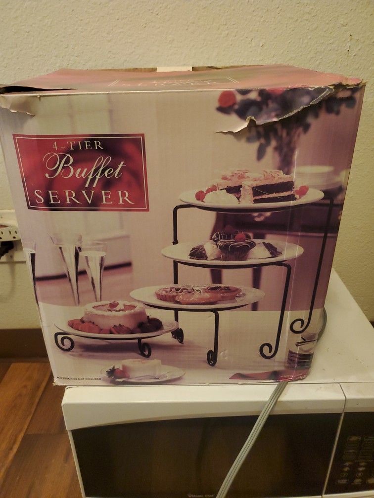 4 Tier Buffet Server Set