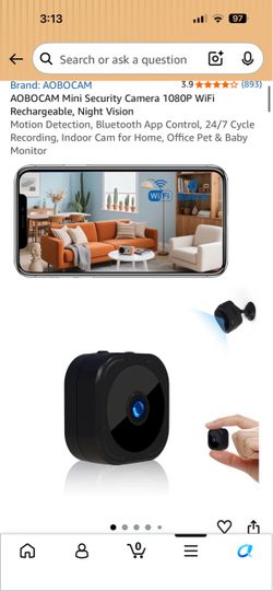 AOBOCAM Mini WiFi Security Camera 1080P