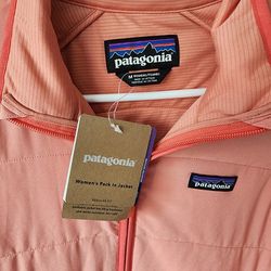 New Women Patagonia Jacket M  Coral