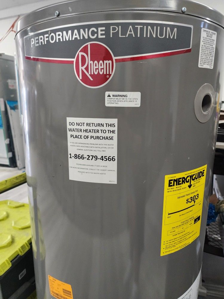 New Water Heater Rheem Performance Platinum 👏