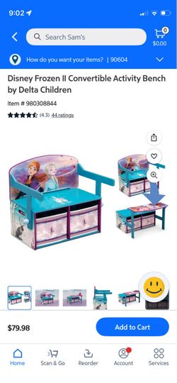 Kids Frozen table/bench/storage