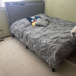 Bed Frame And Night Stand 