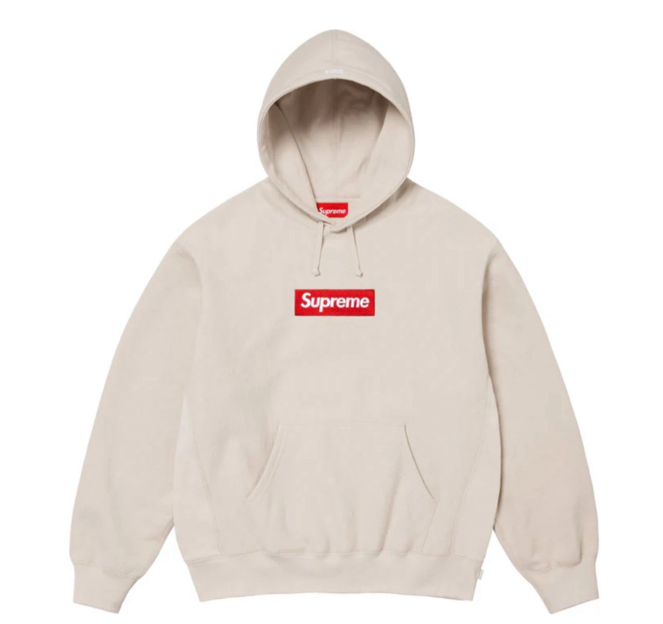 Supreme Box Logo Hooded Sweatshirt (FW24) Stone Size Medium