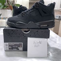 Air Jordan 4 Black Cat Sz 4Y DS