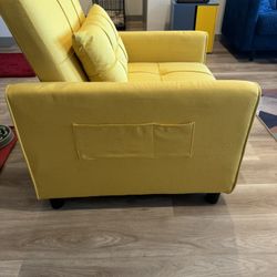 Convertible Sofa Chair 3-in-1, Adjustable Sleeper Chair Pullout Sofa Bed