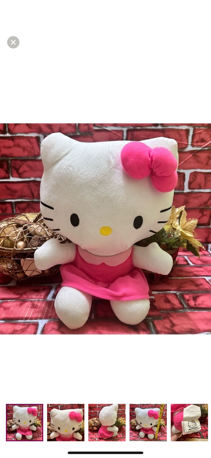 Hello Kitty plush stuffed doll 11”