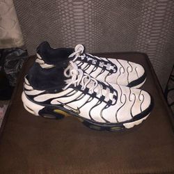 Nike Air Max Plus White Metallic Gold 