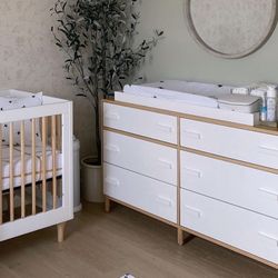 white changing table topper 