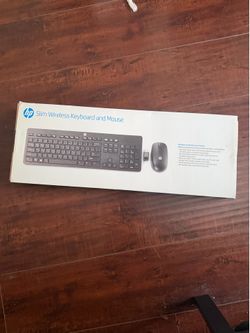HP new slim wireless cordless keyboard and mouse and usb wireless connection