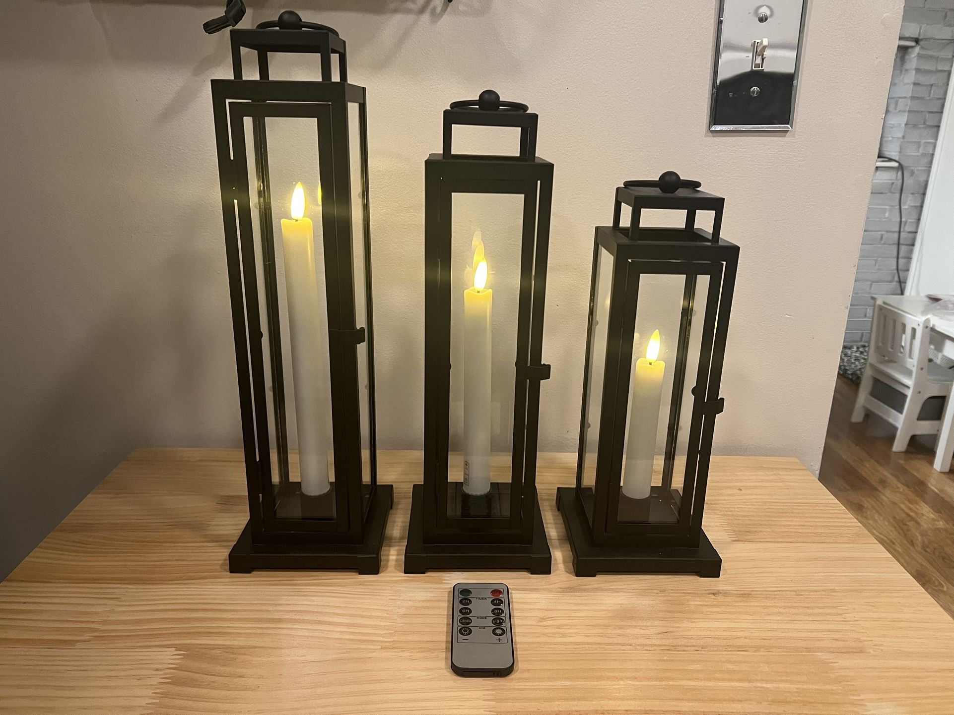 Three Battery Powered Lanterns