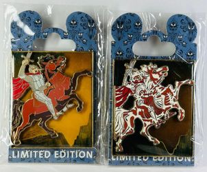 WDI - Haunted Mansion 40th Anniversary Portrait - The Horseman (Before and After) LE 300 2 Pin Set 