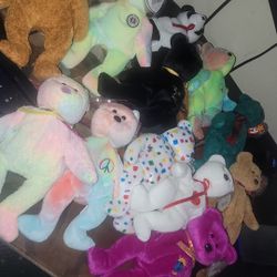 Ty Beanie Babies Rare Collectors With Tags All From The 90s 