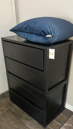 Black Dresser- 2 Piece Stackable Set