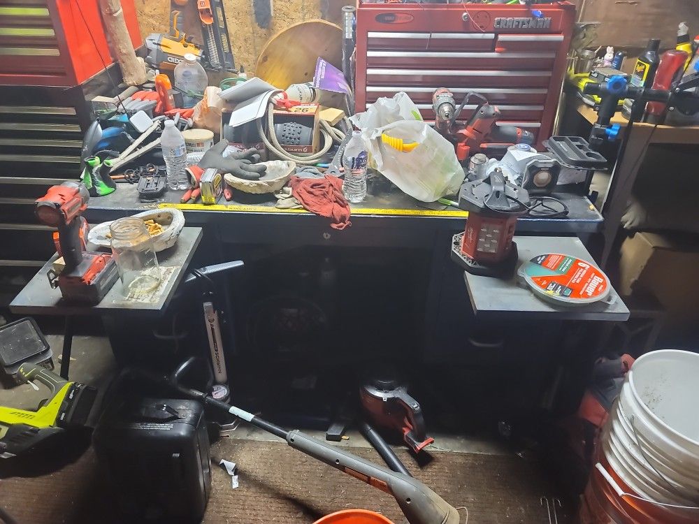 Old School Metal Desk