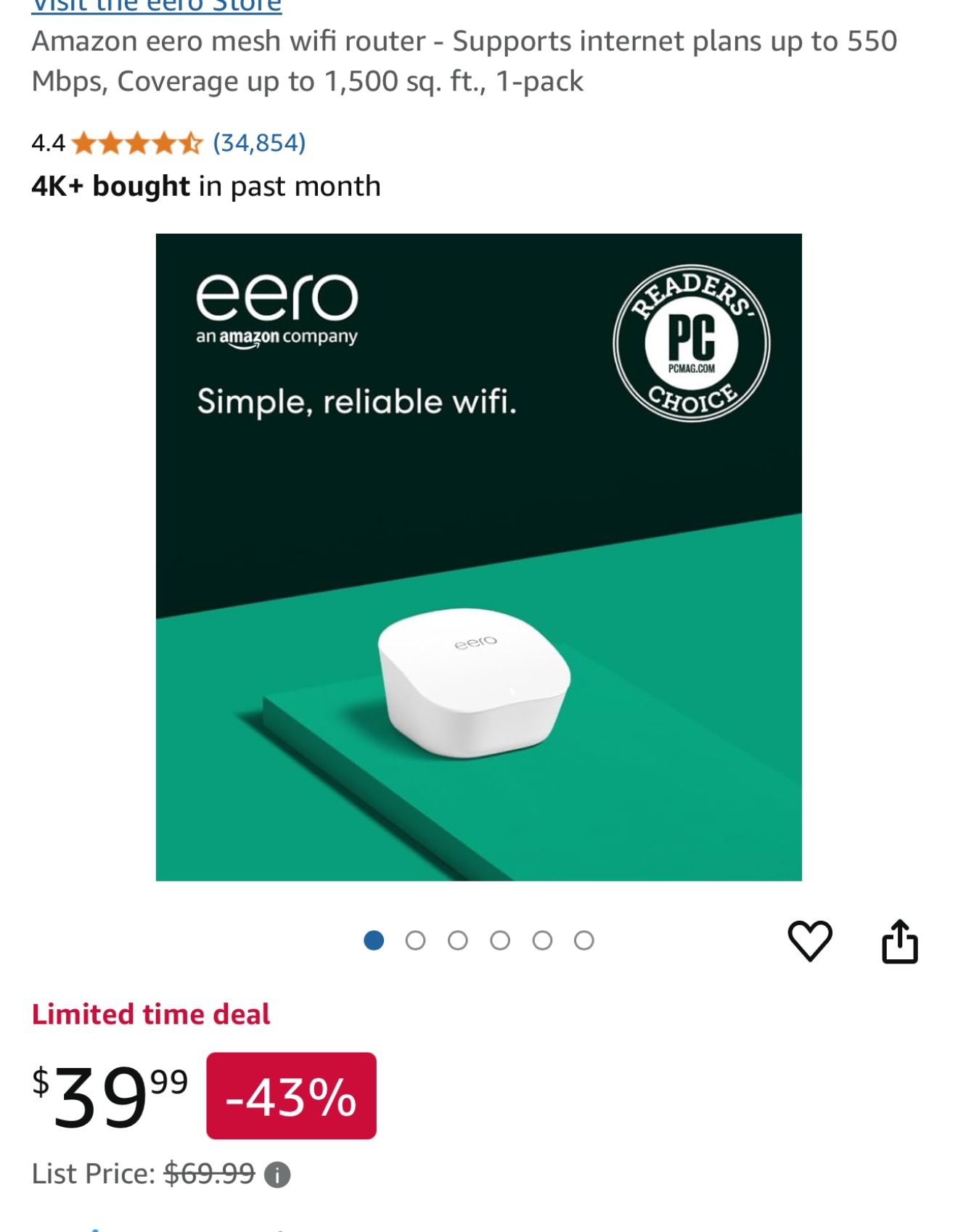 EERO mesh WiFi router